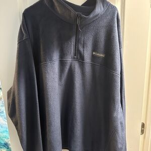 Men’s Blue Columbia Quarter Zip Fleece 4Xl